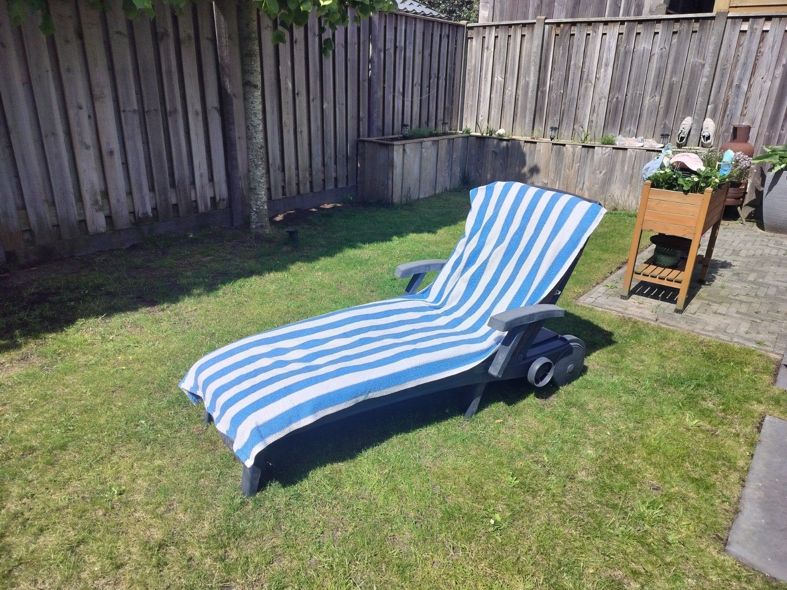 Gratis Ligbed, Tuin en Terras, Ophalen, Gebruikt