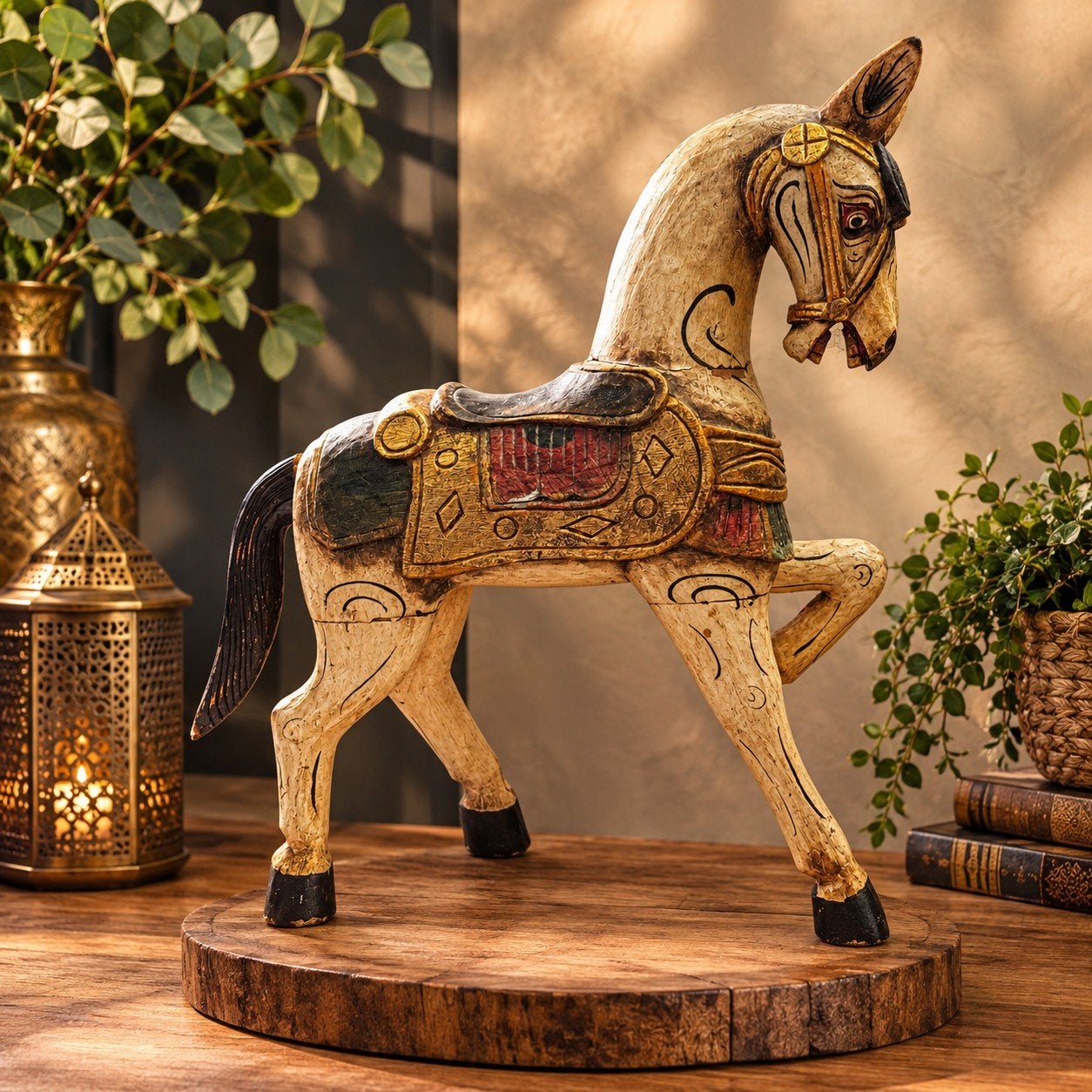 houten paard, Vintage, Ophalen