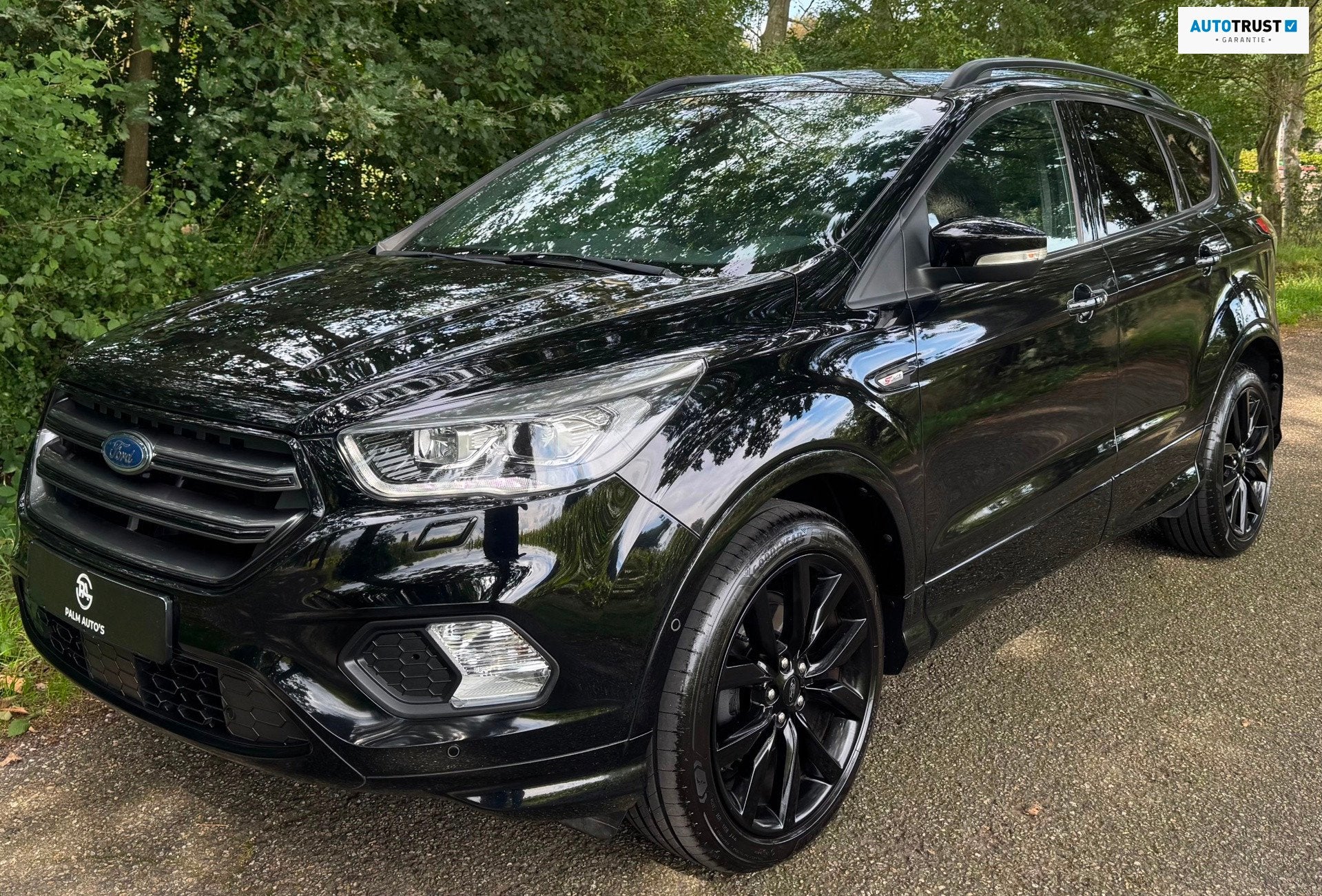 Ford Kuga 1.5 EcoBoost ST Line 2018 CLIMA TREKHAAK NAVI SONY, Auto's, Dealer onderhouden, 4 cilinders, Zwart, Bedrijf