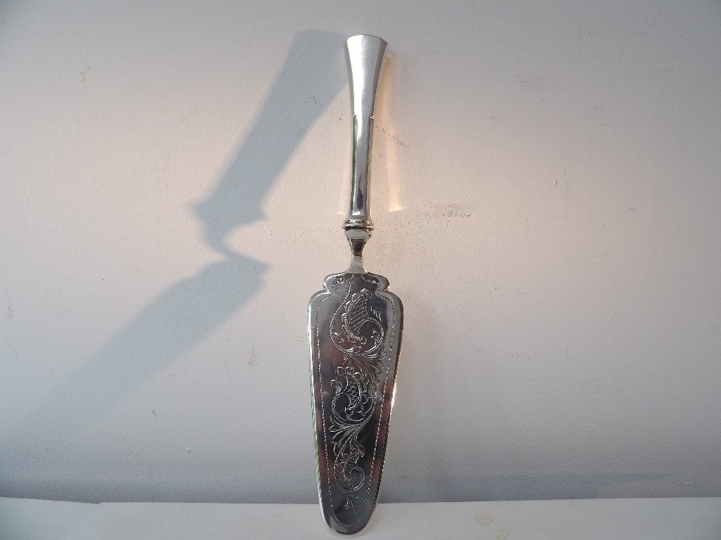 Antieke Engelse Taartschep Zilver/Verzilverd, ca. 1900, Ophalen of Verzenden