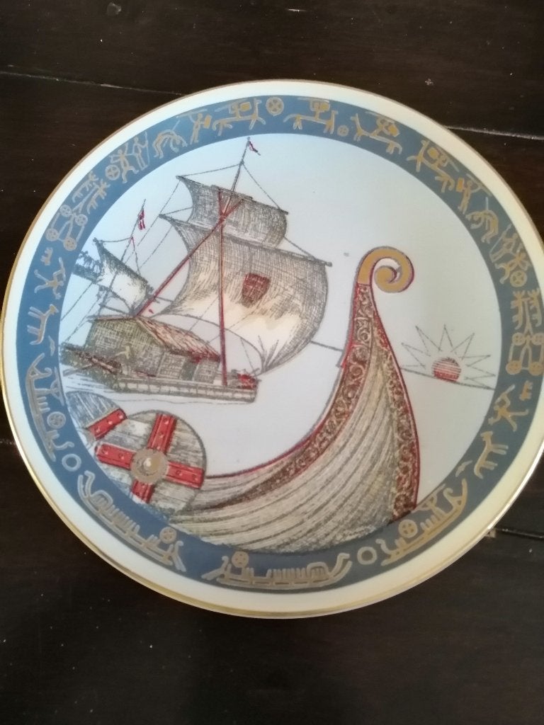vintage wandbord uit Stavangerflint, Noorwegen., Ophalen of Verzenden