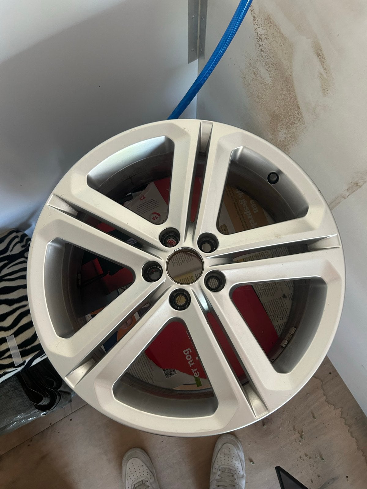 Originele 17 inch VW Polo 6R R-line velgen, Ophalen, Gebruikt
