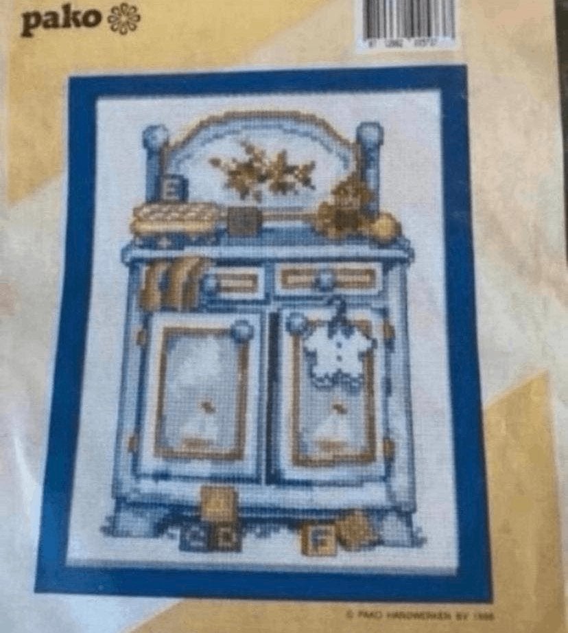 BORDUURPAKKET PAKO COMMODE, Ophalen of Verzenden, Nieuw, Handborduren, Borduurpakket