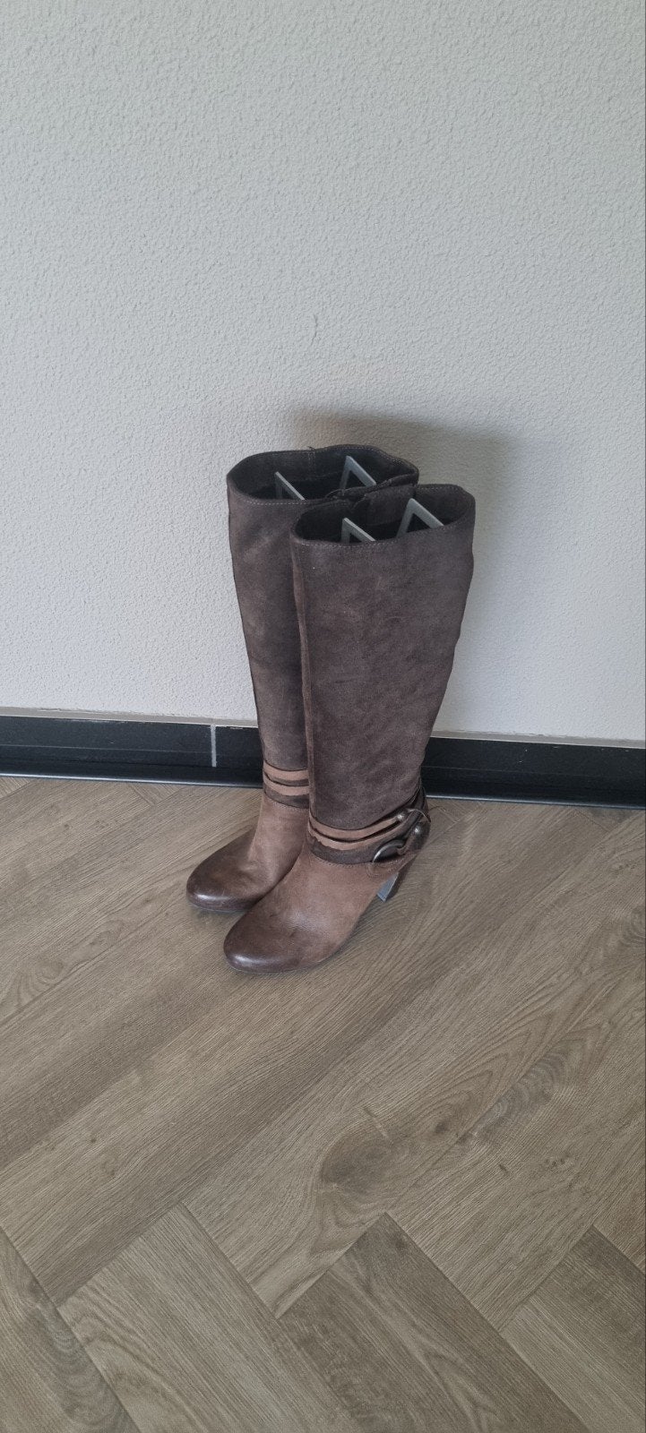 Leren dames laarzen maat 38 - Bruin, Ophalen of Verzenden, Nieuw, Bruin, Hoge laarzen