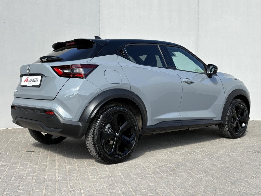 Nissan Juke 1.0 DIG-T Tekna / Fabrieksgarantie t/m 12-2027 /, Auto's, Nissan, Euro 6, Automatische klimaatregeling, Leder en Stof