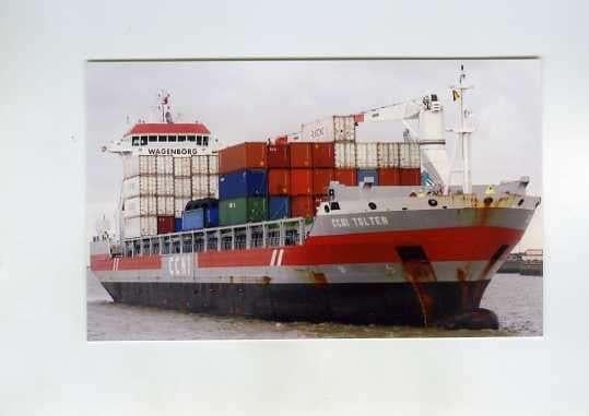 scheepvaart-foto-ccni tolten/albanyborg-ned vlag, Ophalen of Verzenden, Zo goed als nieuw, Motorboot, Boek of Tijdschrift