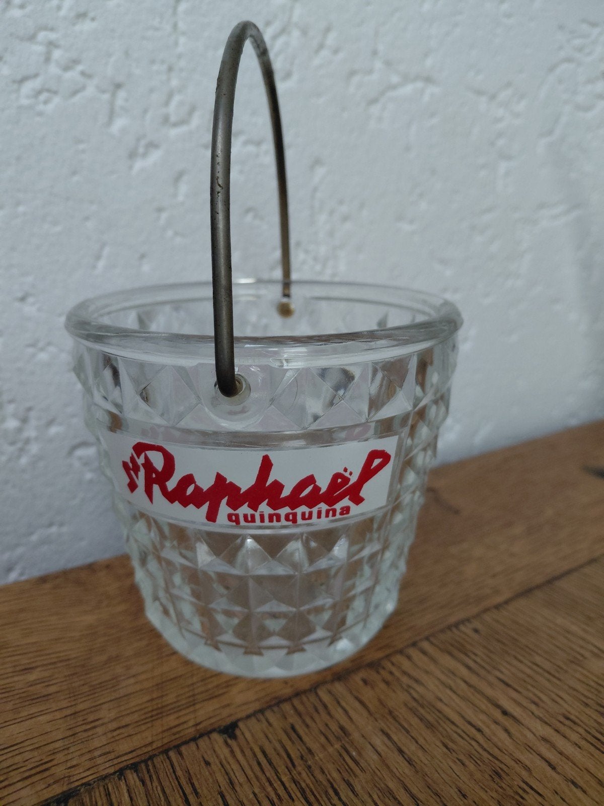 Karaf St. Raphael en ijsemmertje van glas, Verzamelen, Ophalen of Verzenden, Zo goed als nieuw, Waterglas