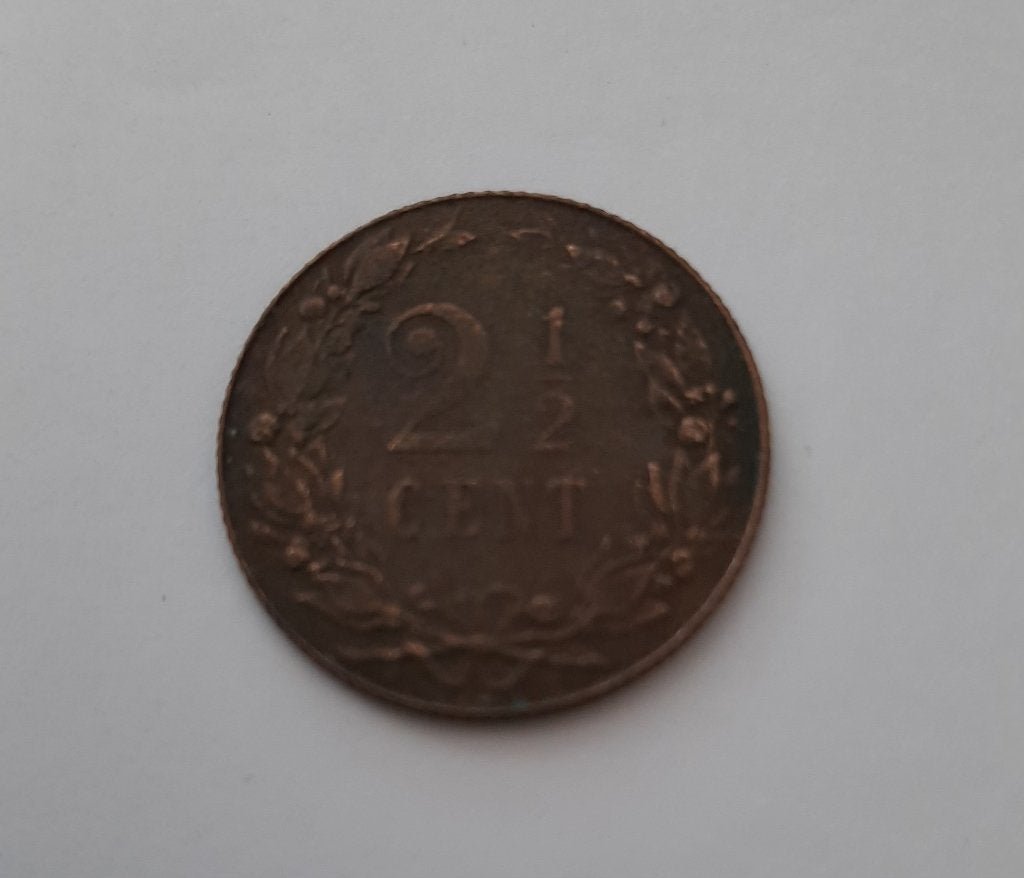 Nederland 2,5 cent 1905 ?, Postzegels en Munten, Verzenden, Koningin Wilhelmina, Losse munt