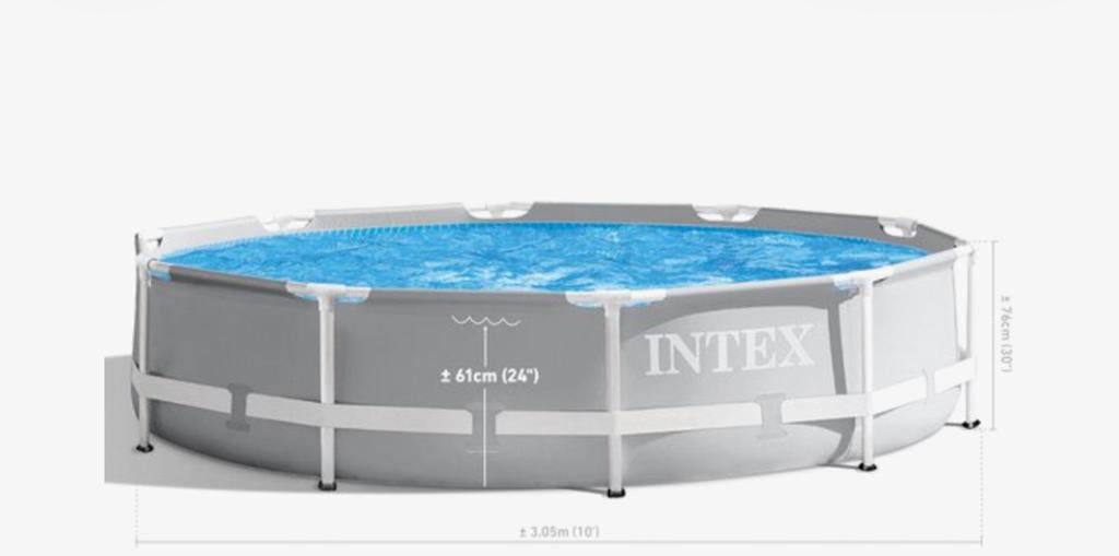 Compleet Intex Zwembad | 366 x 76 cm (veel accessoires!), Ophalen, Gebruikt, Minder dan 80 cm, Rond