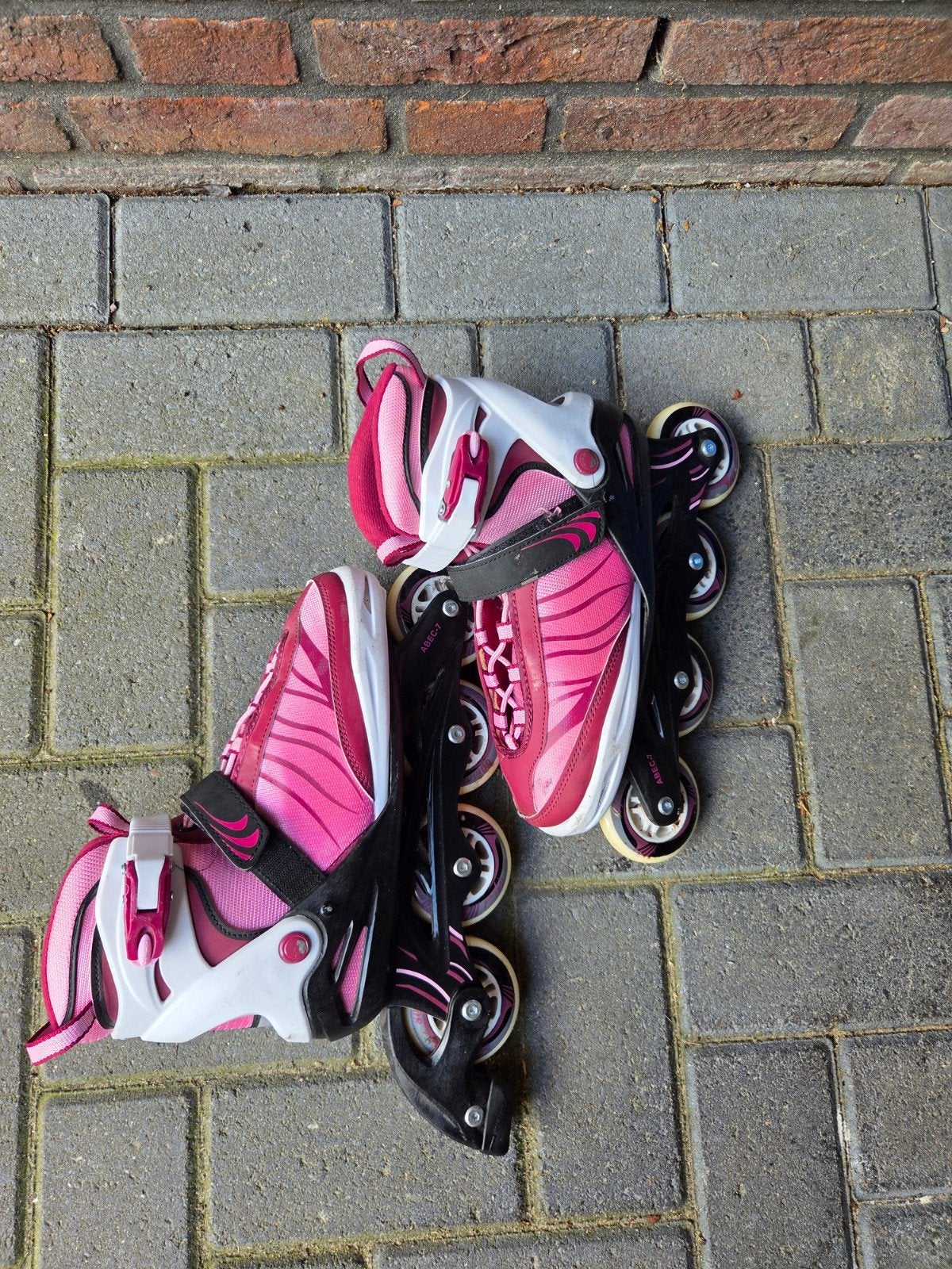 Roze skeelers, Sport en Fitness, Ophalen of Verzenden, Verstelbaar