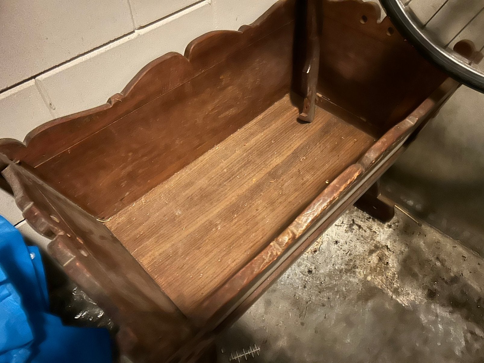 Houten wieg met hemeltje., Kinderen en Baby's, Ophalen, Gebruikt, Wieg
