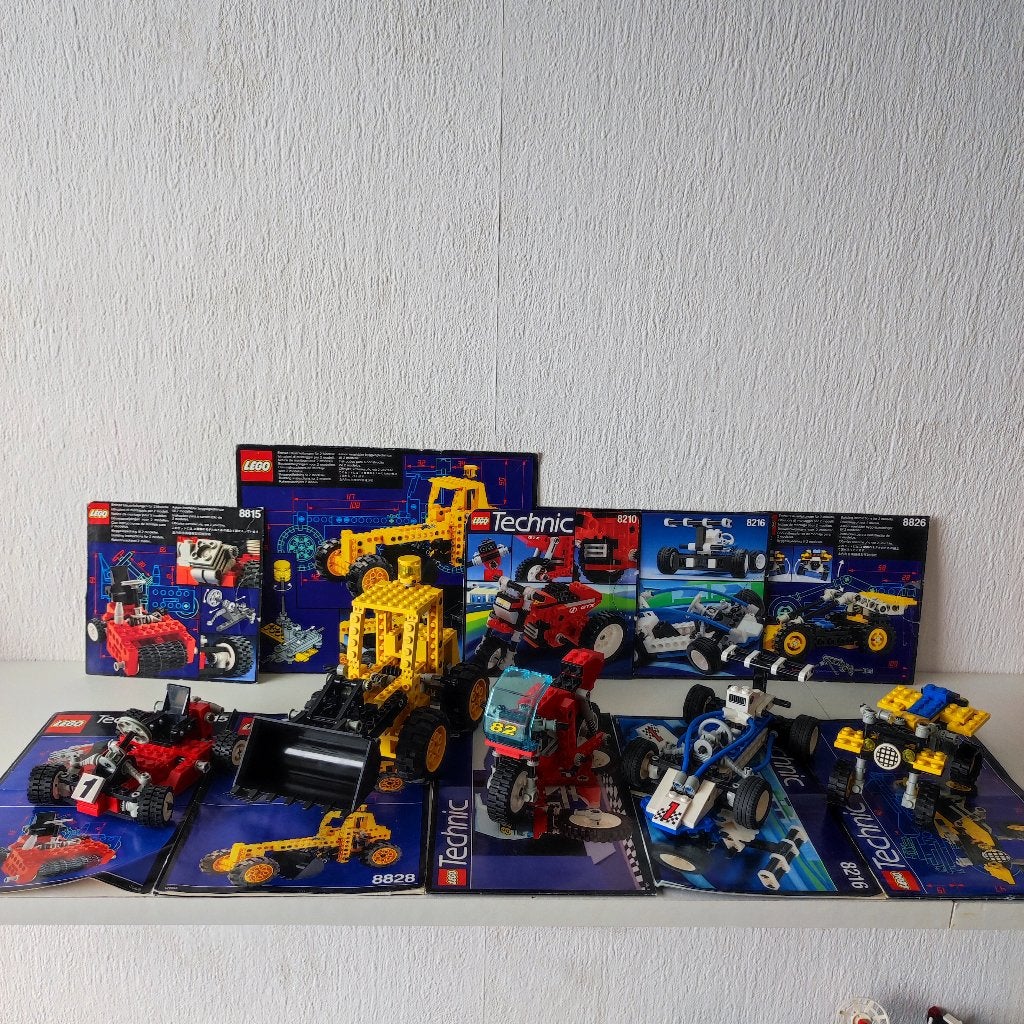 Lego Technic Bundle: 8826, 8815, 8210, 8216, 8826 & 8205, Lego, Inclusief instructies, Ophalen of Verzenden, Zo goed als nieuw