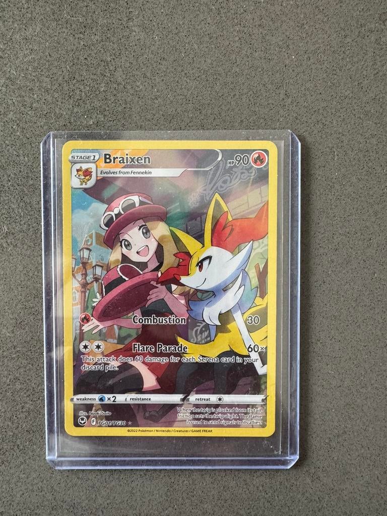 Pokemon Braixen (TG01/TG30), Ophalen of Verzenden, Nieuw, Losse kaart