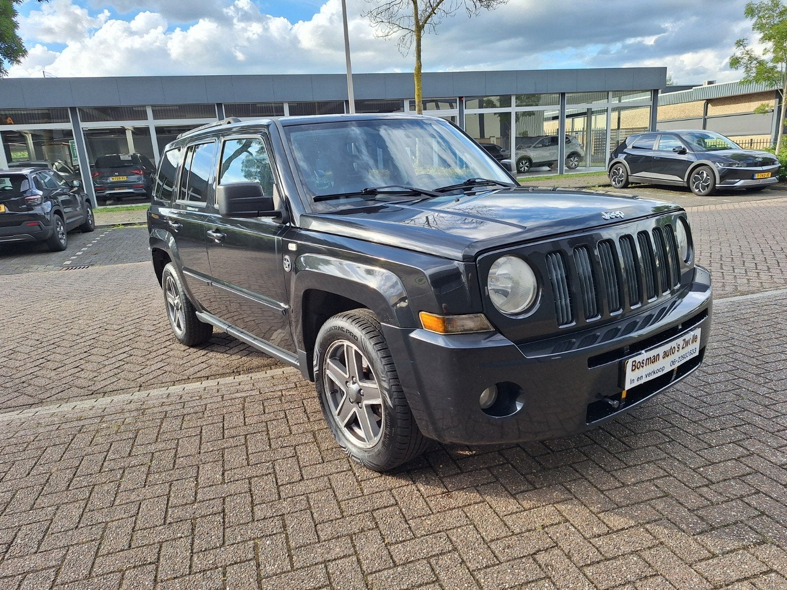 Jeep Patriot 2.4 CVT 2009 4 weell drive Leer Airco Nw Bande, Automaat, 450 kg, Zwart, 4 cilinders