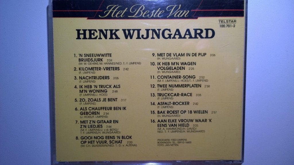 Henk Wijngaard - Het Beste Van Henk Wijngaard, Cd's en Dvd's, Ophalen of Verzenden, Zo goed als nieuw, Pop, Album