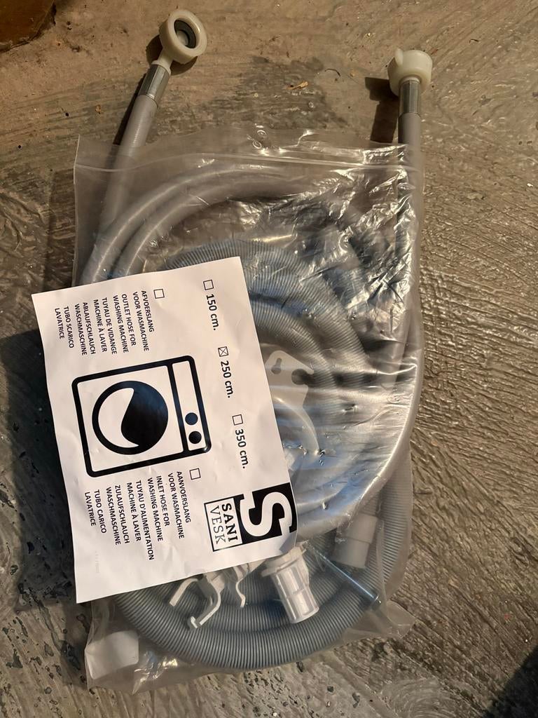 Nieuwe aan- en afvoerslang voor wasmachine/vaatwasser, Ophalen of Verzenden, Nieuw
