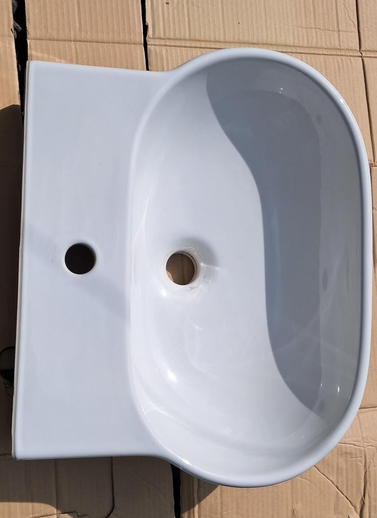 TEAB: Prachtige Duravit wastafel met Wonder Gliss, Doe-het-zelf en Verbouw, Sanitair, Ophalen, Zo goed als nieuw, Wastafel