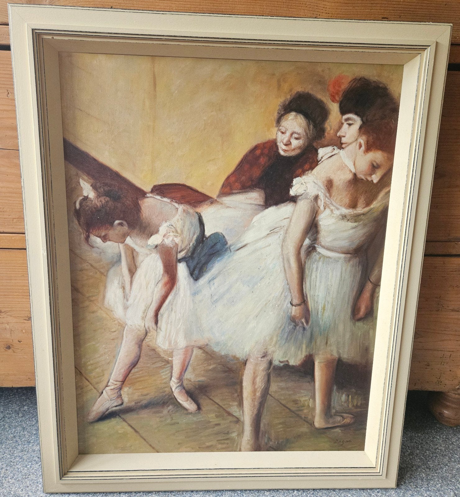 Prachtige olieverfreproductie Degas – 'The Dancing Class', Ophalen, Klassiek, Portret of Personen