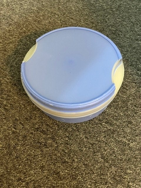 Tupperware koektrommel, blauw, Gebruikt, Bewaardoos, Blauw, Ophalen of Verzenden