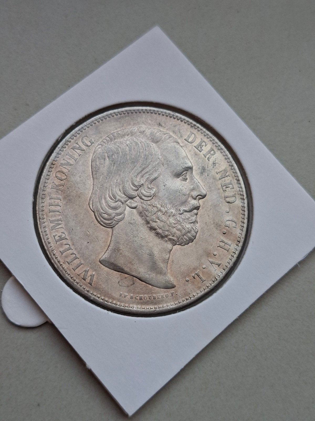 Rijksdaalder 1872 prachtig+ 2½ gulden willem 3, Postzegels en Munten, Munten | Nederland, Koning Willem III, Zilver, Ophalen of Verzenden