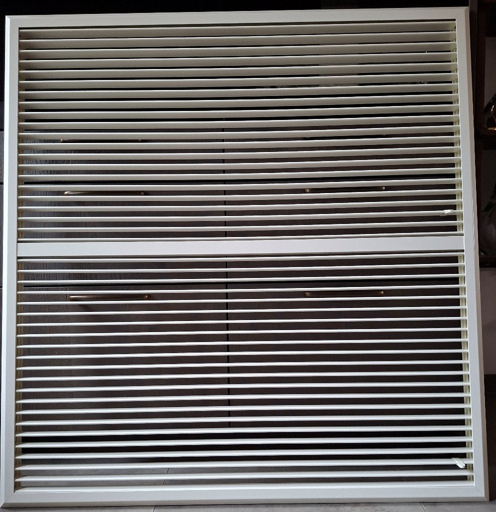 Metalen jaloezie, Ophalen, Jaloezie, 111 cm, Wit