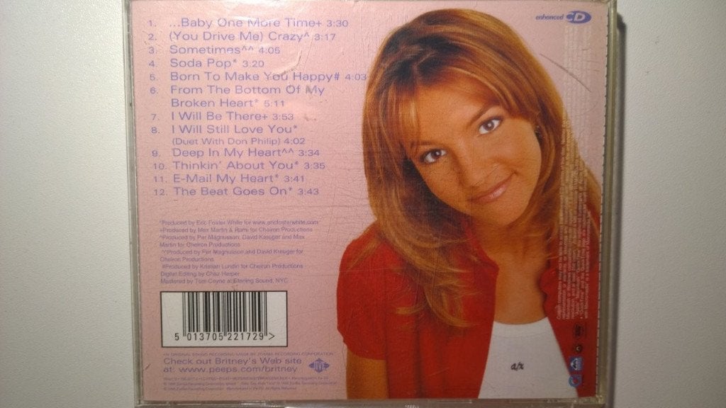 Britney Spears - ...Baby One More Time (Album), Ophalen of Verzenden, Zo goed als nieuw, Pop, Album