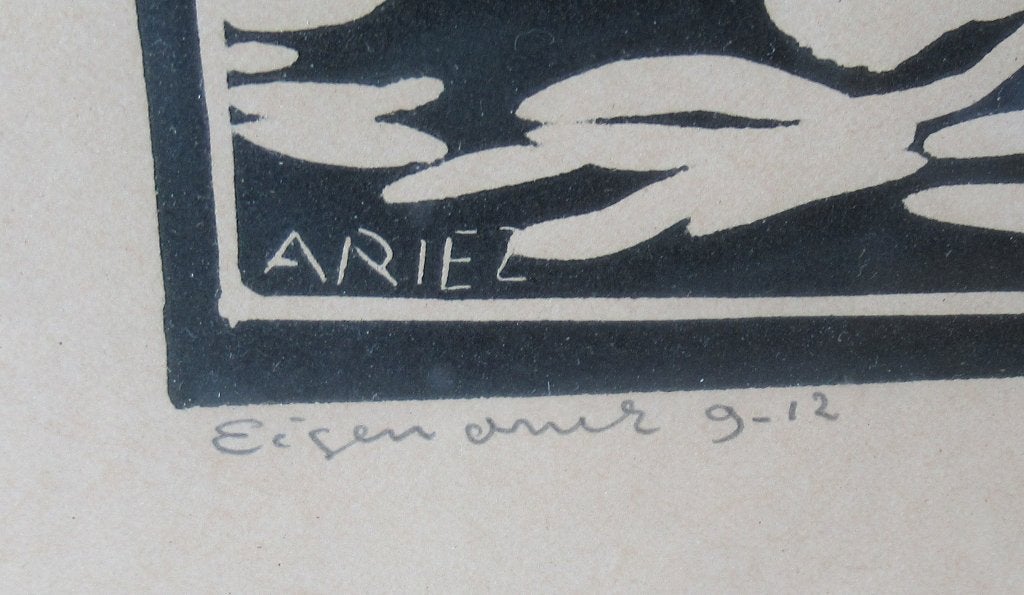 Arie Zuidersma - Groninger Ploeg, Met monogram, Ophalen of Verzenden, Landschap, 1950 - 1999