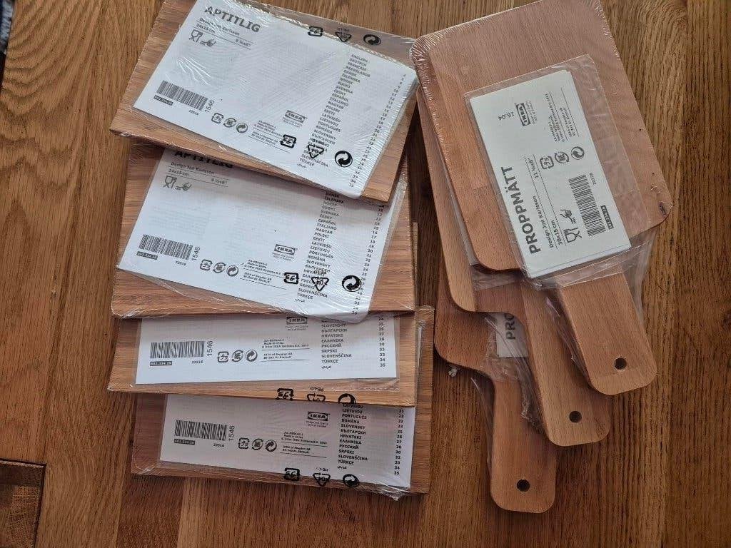 partij van 4 snijplanken en 3 broodplanken(nieuw!), Diversen, Verzenden, Ikea.com, Nieuw, IKEA