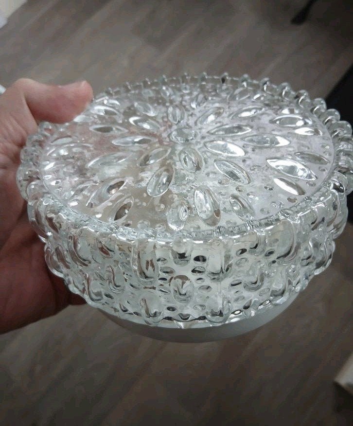 vintage plafonnière, wandlamp - Helena Tynell, Helena Tynell, Vintage, Glas, E27 (groot)