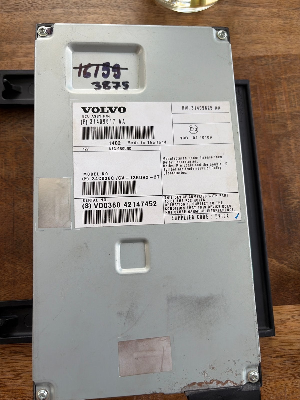 Volvo Premium versterker 31409617/31409625 – S60 V60 XC60, Ophalen of Verzenden, Gebruikt