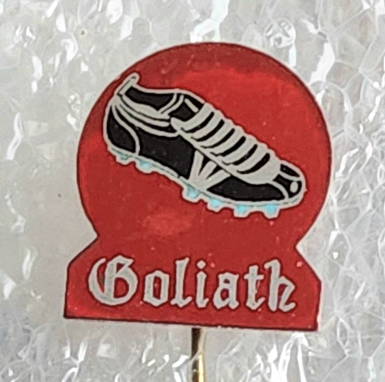 Vintage Goliath Voetbalschoen Speldje, Ophalen of Verzenden, Gebruikt, Sport, Speldje of Pin