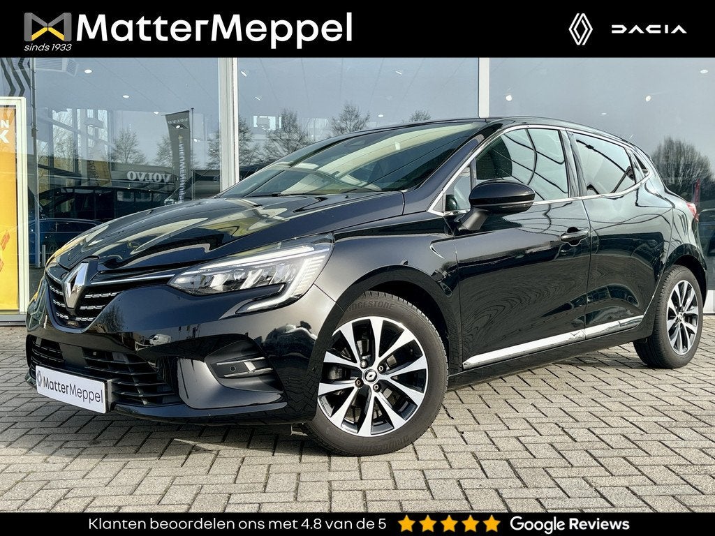 Renault Clio 1.0 TCe 90 Techno | Trekhaak | Achteruitrijcame, Voorwielaandrijving, Gebruikt, Leder en Stof, Zwart
