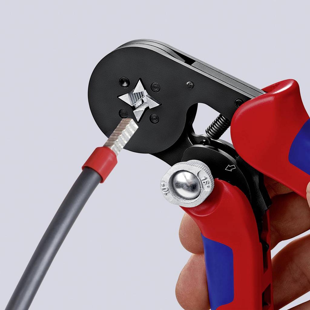 Krimptang Knipex Adereindhulzen 0.08 tot 16 mm², Ophalen, Nieuw, Overige typen