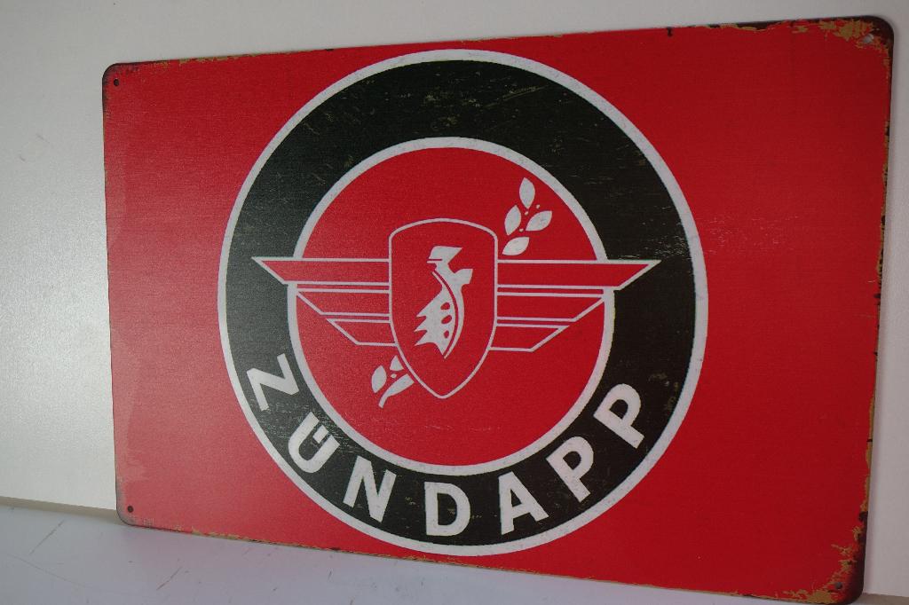 ZUNDAPP BROMFIETS LOGO BORD voor WERKPLAATS, Ophalen of Verzenden, Nieuw, Overige typen