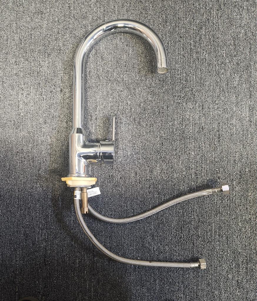 Wastafelkraan miomare, Doe-het-zelf en Verbouw, Sanitair, Ophalen of Verzenden, Gebruikt, Chroom, Wastafel