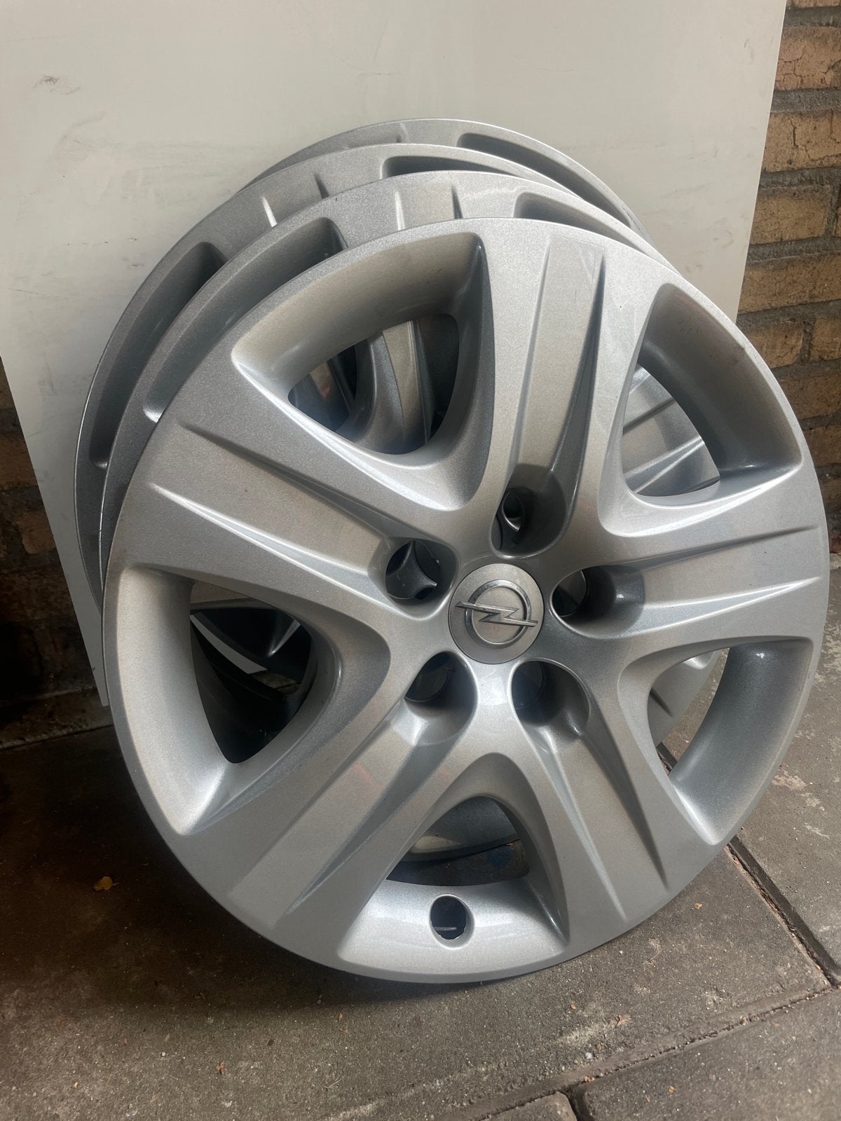 Set van 4 Opel wieldoppen 17 inch, Auto diversen, Ophalen of Verzenden, Gebruikt
