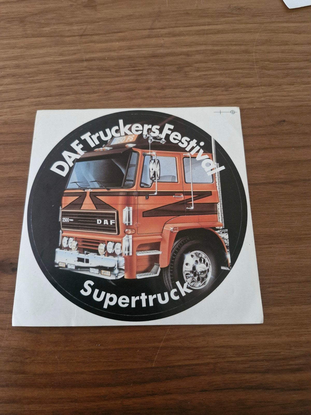 DAF Truckers Festival Supertruck sticker 802 15x15cm, Ophalen of Verzenden, Nieuw