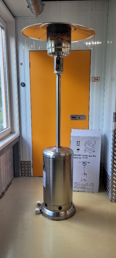 Terras Heater RVS 14KW Merk Sediamo, Tuin en Terras, Ophalen of Verzenden, Zo goed als nieuw, Gas, Vloer