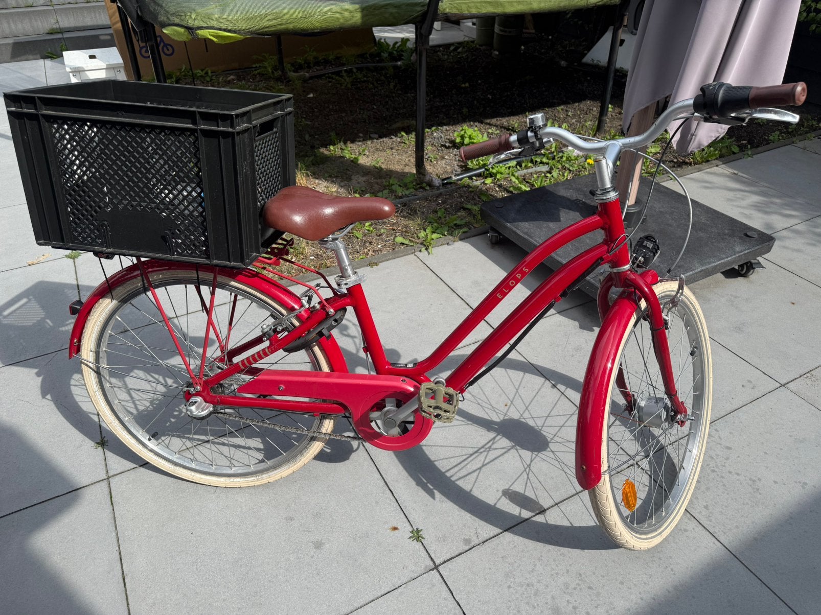 BTWIN City bike for children Elops 900 9-12 years - 24 inch, Ophalen, Zo goed als nieuw, 1 kind