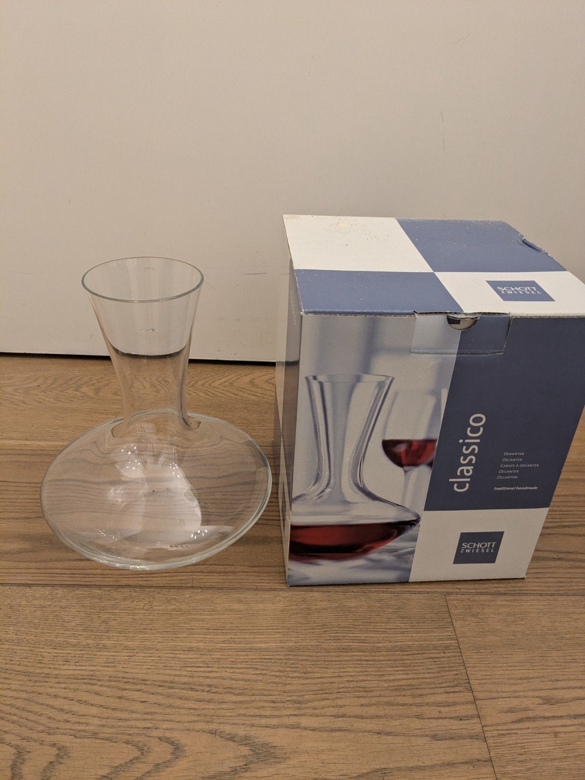 Schott Zwiesel Classico Wijn Decanteerkaraf - Nieuw in doos, Ophalen, Nieuw, Transparant, Glas