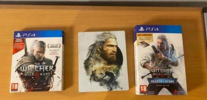 The witcher wild 3 hunt + steelbook + expansion pack, Avontuur en Actie, Vanaf 18 jaar, Vincent's games, 1 speler