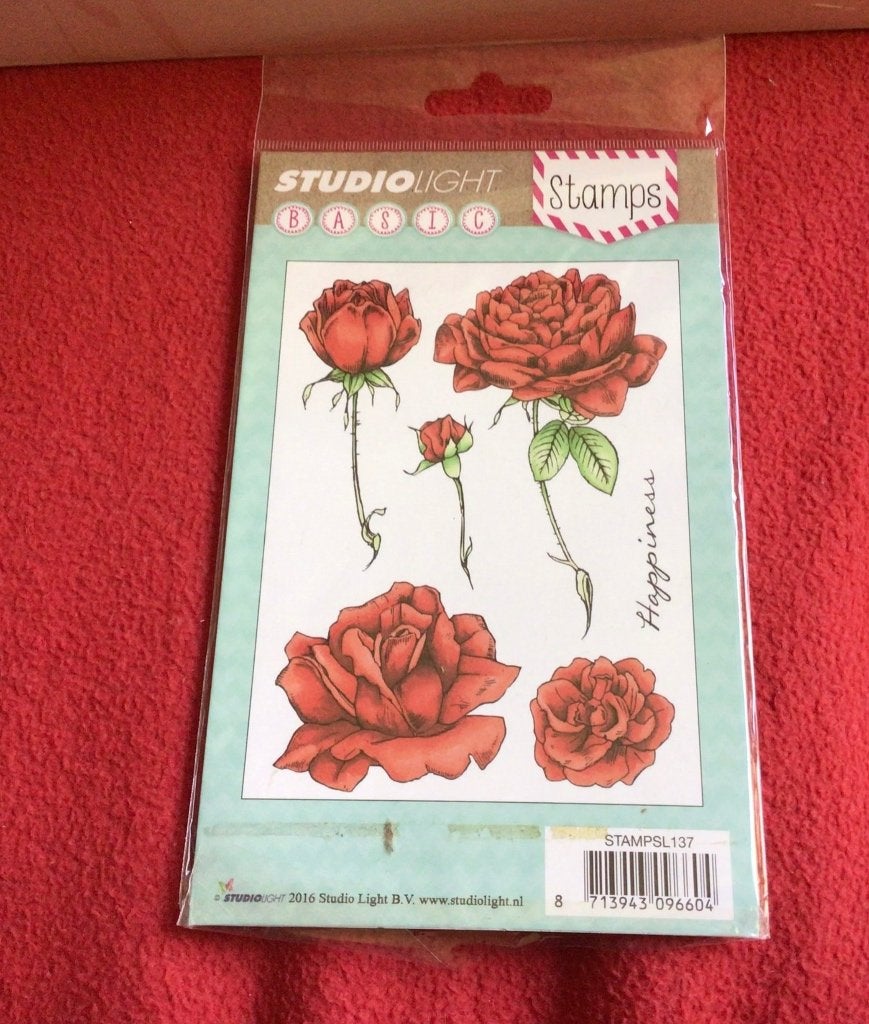Stempel studio light Rozen met tekst, Ophalen of Verzenden, Nieuw, Clearstamp