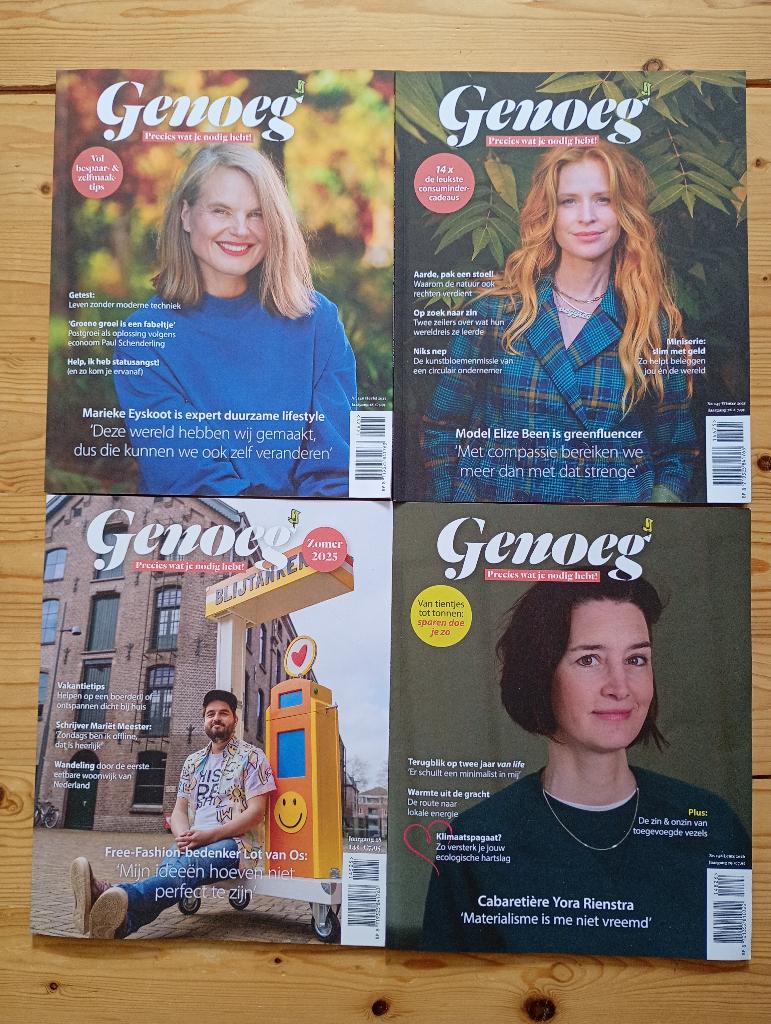 4 tijdschriften GENOEG, Boeken, Tijdschriften en Kranten, Ophalen of Verzenden, Zo goed als nieuw, Overige typen