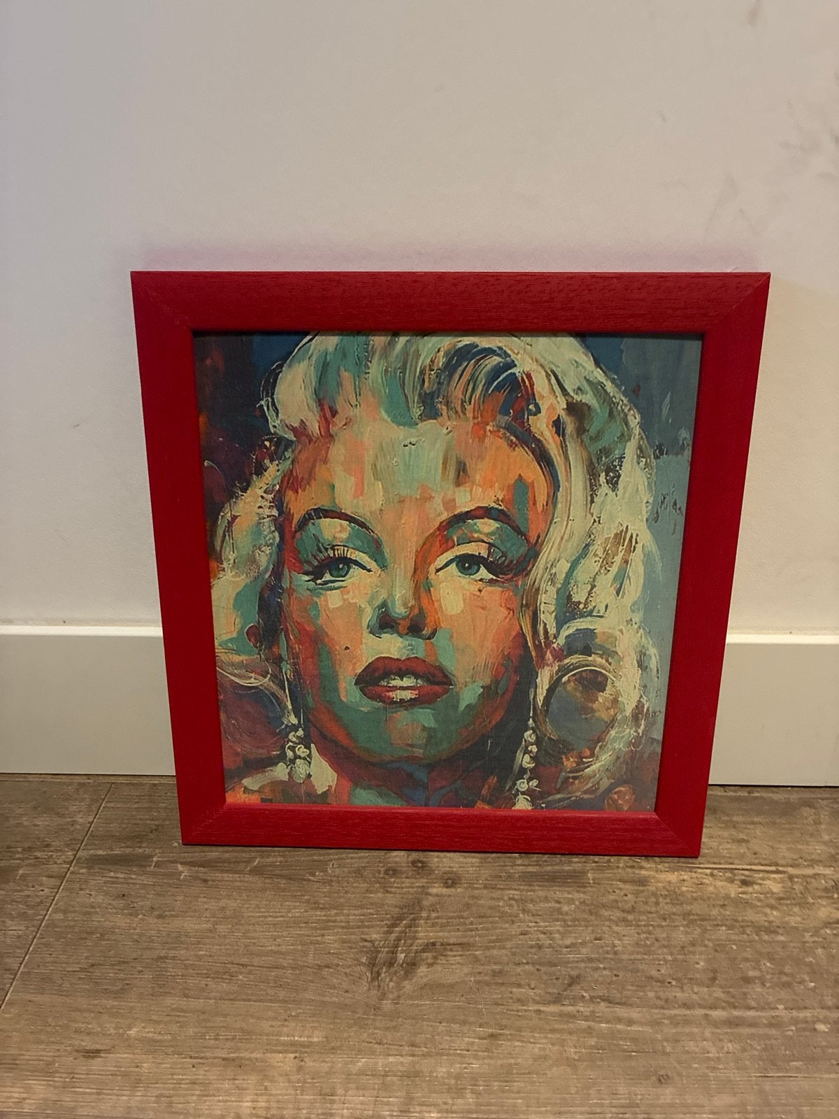 Pop Art Portret Marilyn Monroe - Ingelijst, Antiek en Kunst, Ophalen, Papier/karton, Ingelijst, Print