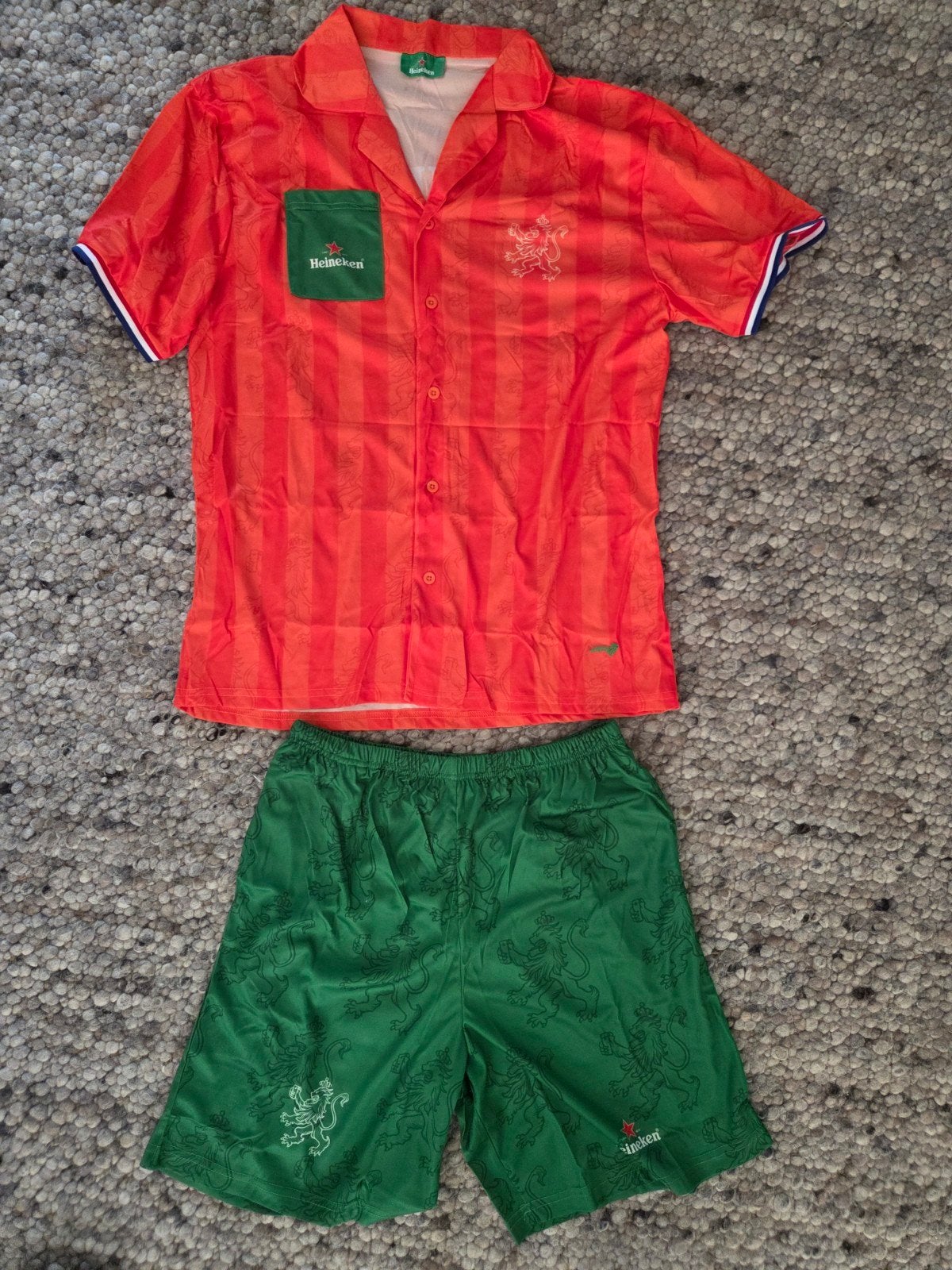 Heineken EK 2024 Oranje Fan Shirt en Broekje Maat L, Maat 52/54 (L), Oranje, Ophalen of Verzenden, Zo goed als nieuw