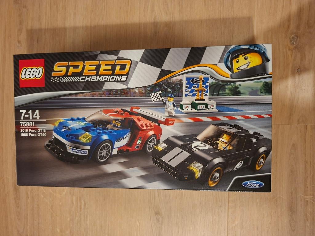 LEGO 75881 Speed Champions 2016 Ford GT & 1966 Ford GT40, Ophalen, Nieuw, Complete set, Lego