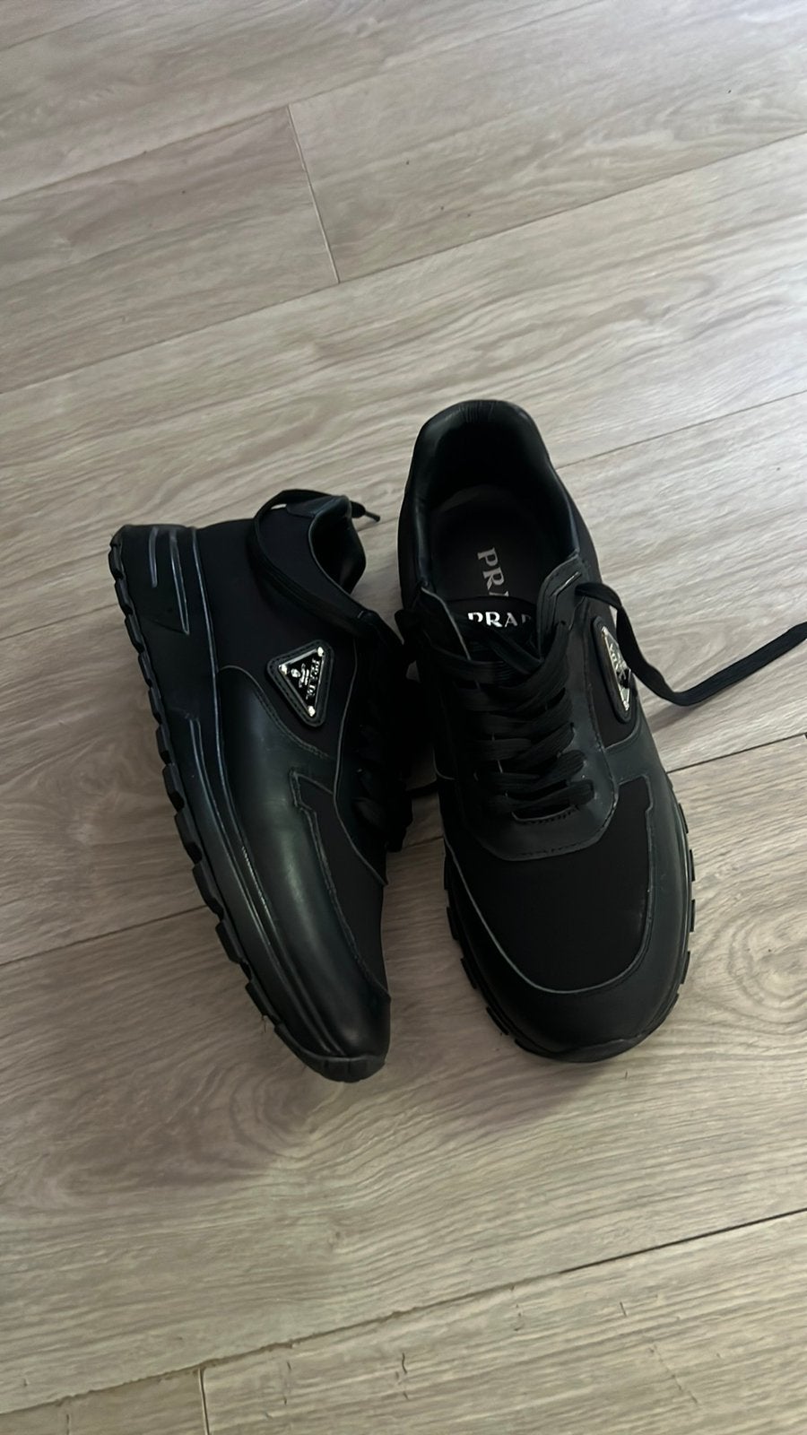 Prada Sneakers, Zwart, Ophalen of Verzenden, Sneakers of Gympen, Zo goed als nieuw