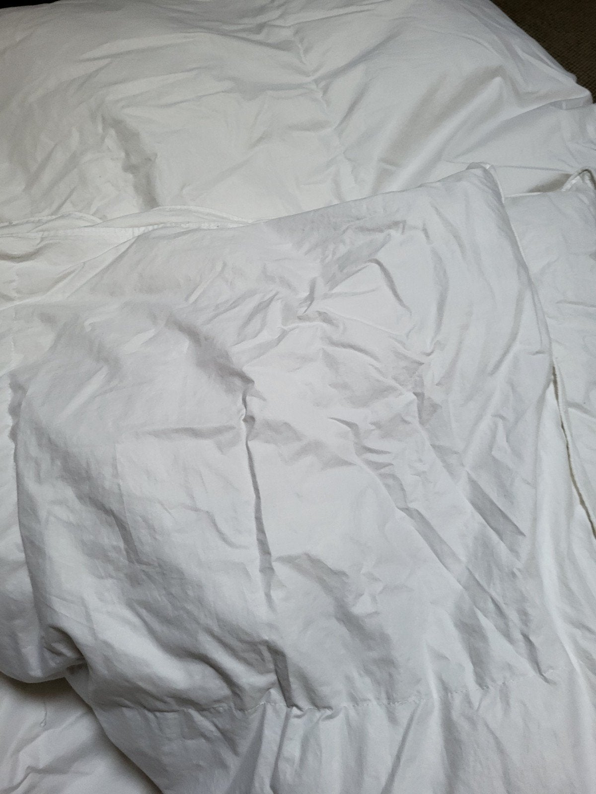 JYSK Donzen Dekbed 240x220 cm - Zo goed als nieuw, Lits-jumeaux, Wit, Dons en Veren, Ophalen of Verzenden