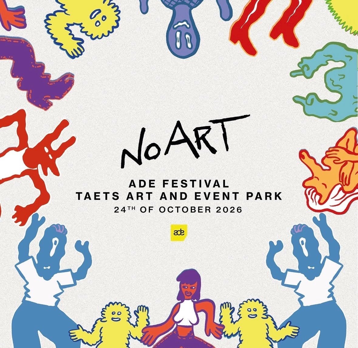 4x No Art ADE Tickets beschikbaar, Drie personen of meer