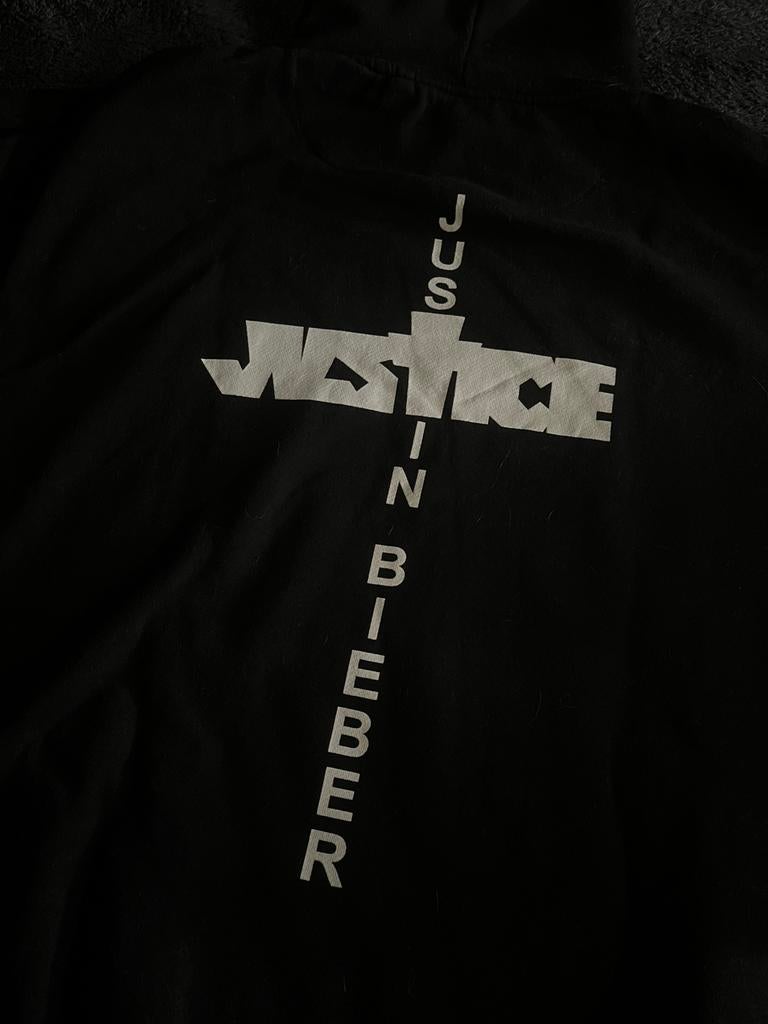 Justin Bieber Hoody / Maat XXL, Ophalen of Verzenden, Zo goed als nieuw, Overige maten, Zwart